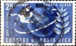 Stamps : America : Costa_Rica :  Intercambio 0,20 usd 25 cent. 1950