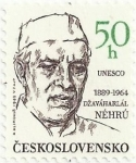 Stamps Czechoslovakia -  ANIVERSARIOS DE PERSONALIDADES. JAWAHARLAL NEHRU (1889-1964). YVERT CS 2797