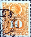 Stamps America - Chile -  Intercambio 0,35 usd 10 cent. 1885