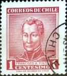 Stamps Chile -  Intercambio 0,20 usd 1 cent. 1960