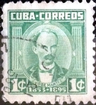 Stamps Cuba -  Intercambio 0,20 usd 1 cent. 1954
