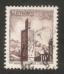 Stamps Morocco -  Minaret de Chella, en Rabat