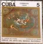 Stamps Cuba -  Intercambio crxf 0,20 usd 5 cent. 1989