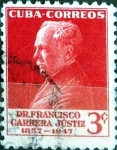 Stamps Cuba -  Intercambio 0,20 usd 3 cent. 1953