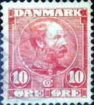 Sellos de Europa - Dinamarca -  Intercambio 0,30 usd 10 ore 1904
