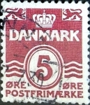 Stamps Denmark -  Intercambio 0,25 usd 5 ore 1938