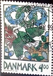 Stamps Denmark -  Intercambio 0,30 usd 4 krone 1999