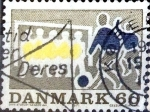 Stamps : Europe : Denmark :  Intercambio nfb 0,20 usd 60 ore 1971