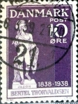Stamps Denmark -  Intercambio 0,25 usd 10 ore 1938