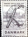 Stamps Denmark -  Intercambio 0,30 usd 2,70 krone  1984
