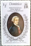 Stamps : Europe : Dominica :  Intercambio 0,20 usd 1/2 cent. 1977