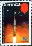Stamps Dominica -  Intercambio 0,20 usd 1/2 cent. 1973