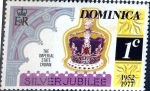 Stamps : Europe : Dominica :  Intercambio 0,20 usd 1 cent. 1977