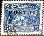 Stamps Ecuador -  Intercambio 0,20 usd 5 cent. 1950