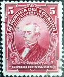 Stamps Ecuador -  Intercambio 0,20 usd 5 cent. 1925
