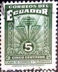 Stamps Ecuador -  Intercambio 0,20 usd 5 cent. 1943