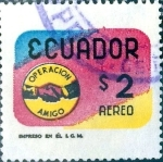 Stamps : America : Ecuador :  Intercambio 0,20 usd 2 sucre 1970