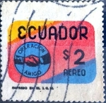 Stamps : America : Ecuador :  Intercambio 0,20 usd 2 sucre 1969