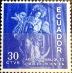 Stamps : America : Ecuador :  Intercambio nfxb 0,20 usd 30 cent. 1950