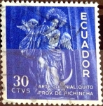 Stamps : America : Ecuador :  Intercambio 0,20 usd 30 cent. 1950