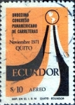 Stamps : America : Ecuador :  Intercambio 1,00 usd 10 sucre. 1971