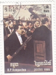 Stamps Cambodia -  orquesta