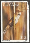 Stamps : America : French_Guiana :  Reed warbler