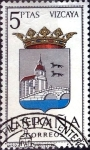 Stamps Spain -  Intercambio 0,20 usd 5 ptas. 1966