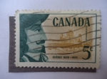 Stamps Canada -  350 Aniversario de la Fundación de Quebec -  (Yvert/ca.306 - Mi/326)