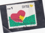 Stamps Israel -  ilustración de un corazón