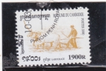 Sellos de Asia - Camboya -  agricultura