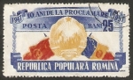 Stamps Romania -  10 Anivº de la República