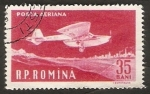 Stamps Romania -  Avión de la Cruz Roja