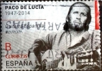 Stamps Spain -  Intercambio crxf2 0,40 usd tarifa B 2014
