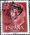 Stamps Spain -  Intercambio 0,20 usd 10 cent. 1954