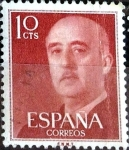 Stamps Spain -  Intercambio 0,20 usd 10 cent. 1954