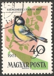 Stamps Hungary -  Parus major