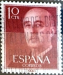 Stamps : Europe : Spain :  Intercambio 0,20 usd 10 cent. 1954