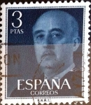 Stamps Spain -  Intercambio 0,20 usd 3 ptas. 1954