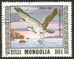 Sellos de Asia - Mongolia -  pandion haliaetus