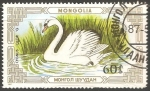 Stamps : Asia : Mongolia :  Cygnus olor Cisne blanco