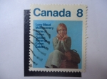 Stamps : America : Canada :  Escritora, Lucy Maud Montgomery 1874-1942.
