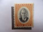 Stamps : America : Grenada :  Jorge VI - Grenada Four Cents.