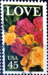 Stamps United States -  Intercambio 0,20 usd 45 cent. 1988