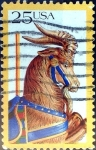 Stamps United States -  Intercambio crxf2 0,20 usd 25 cent. 1988