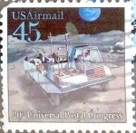 Stamps United States -  Intercambio nfxb 0,50 usd 45 cent. 1989