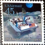 Stamps United States -  Intercambio jxi 0,50 usd 45 cent. 1989