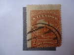 Stamps : America : El_Salvador :  Landing of Columbus - (Mi/Sv: 50)