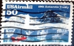 Stamps United States -  Intercambio 0,35 usd 50 cent. 1991