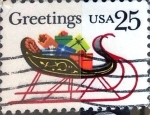 Stamps United States -  Intercambio 0,20 usd 25 cent. 1989